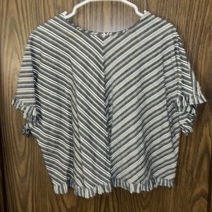 Boxy Striped Blouse
